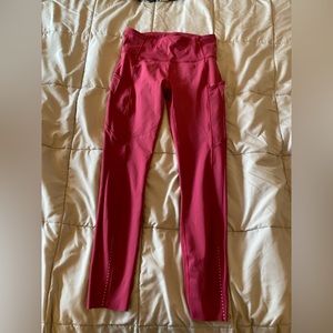 Lululemon Pink Fast and Free Leggings